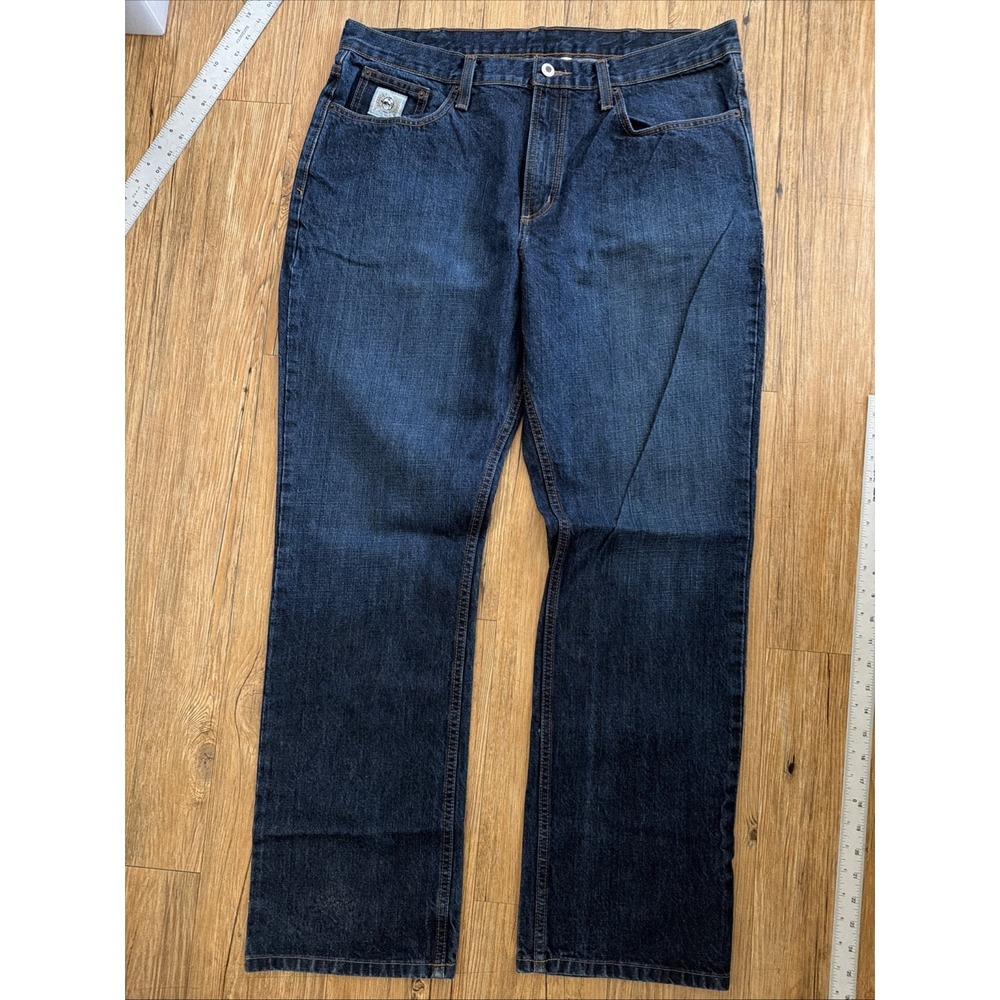 Cinch Silver Label Jeans Men's Size 38/32 Dark Denim 5 Pocket Bootcut Western
